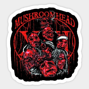 mushroomheadddd logo vintage Sticker